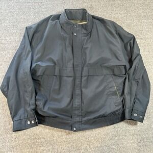 Vintage Christopher Hayes Jacket with Wool blend Zip-out Liner‎ Mens XL Navy Zip